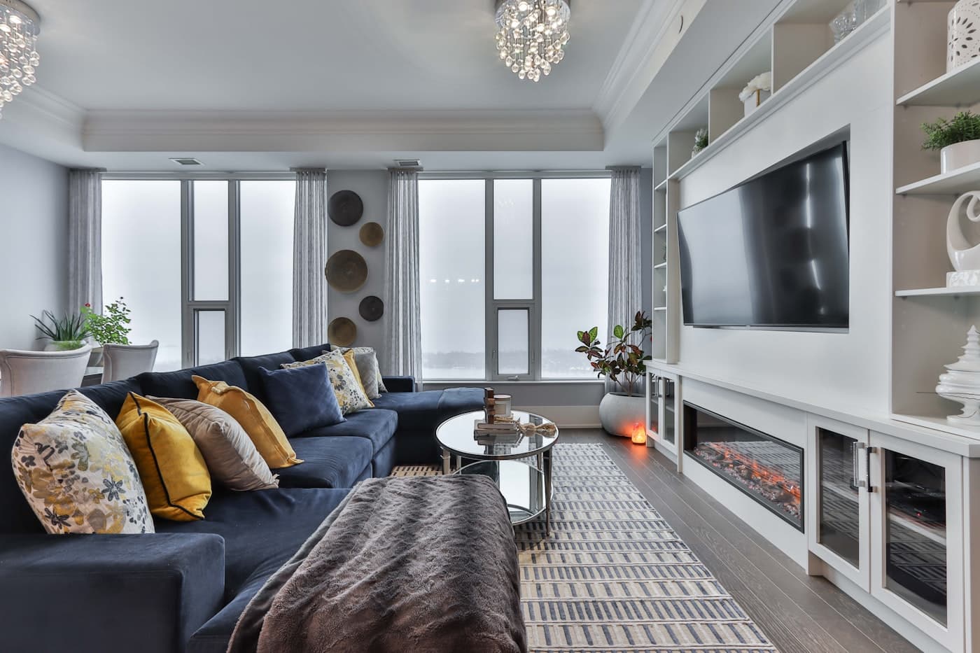 Oceanview Residence — living room