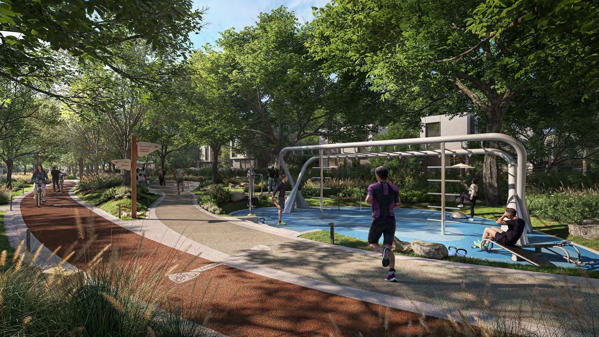 Athlon — running and cycling track