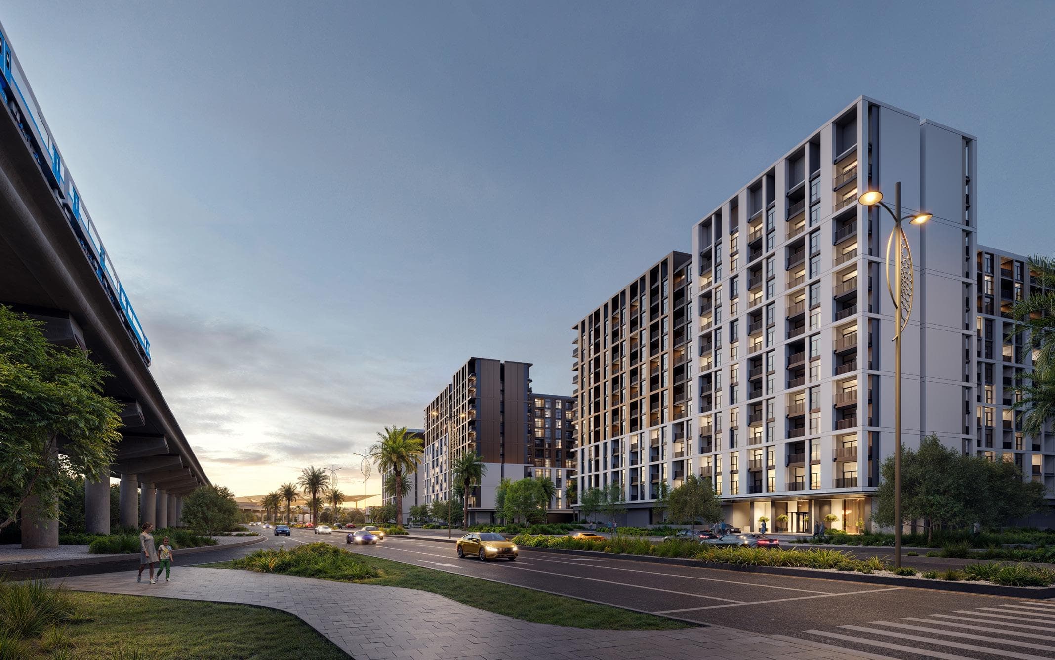 Terra Woods — boulevard elevation