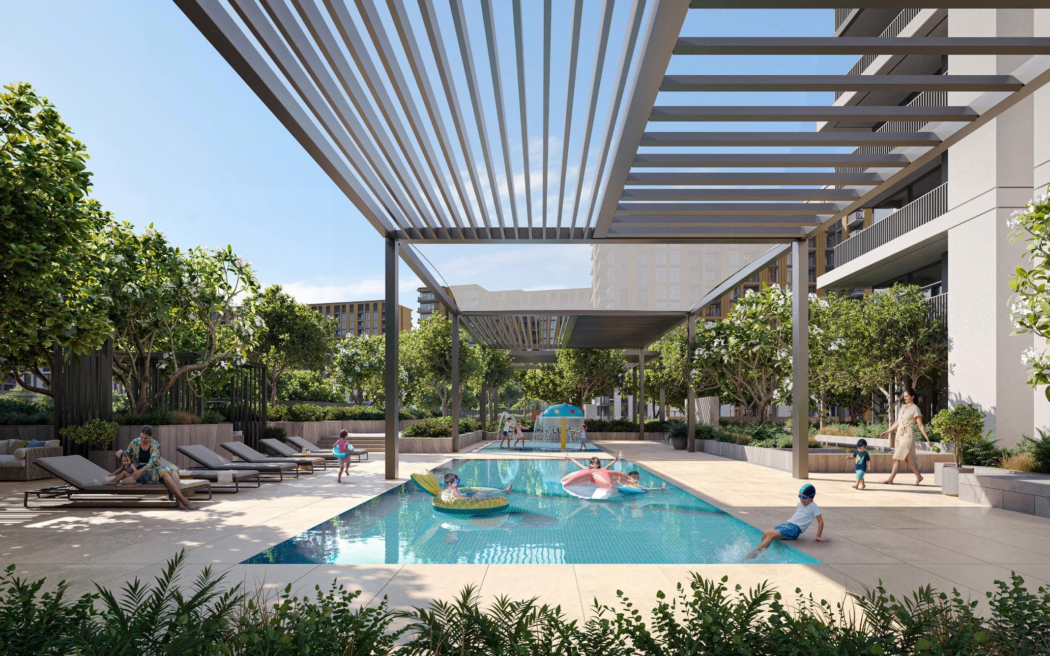 Terra Woods — shaded family pool