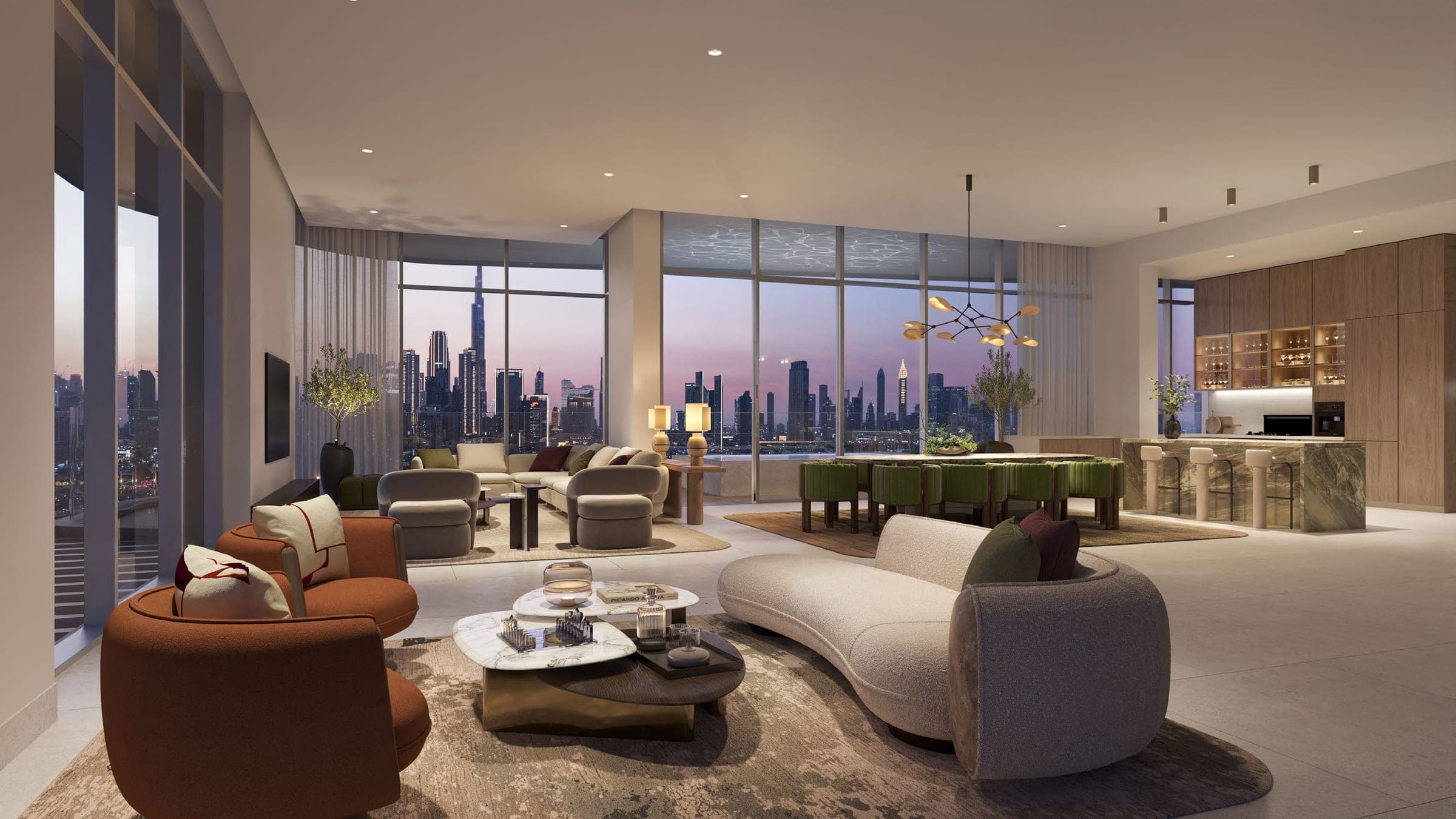 The Artistry — penthouse living room