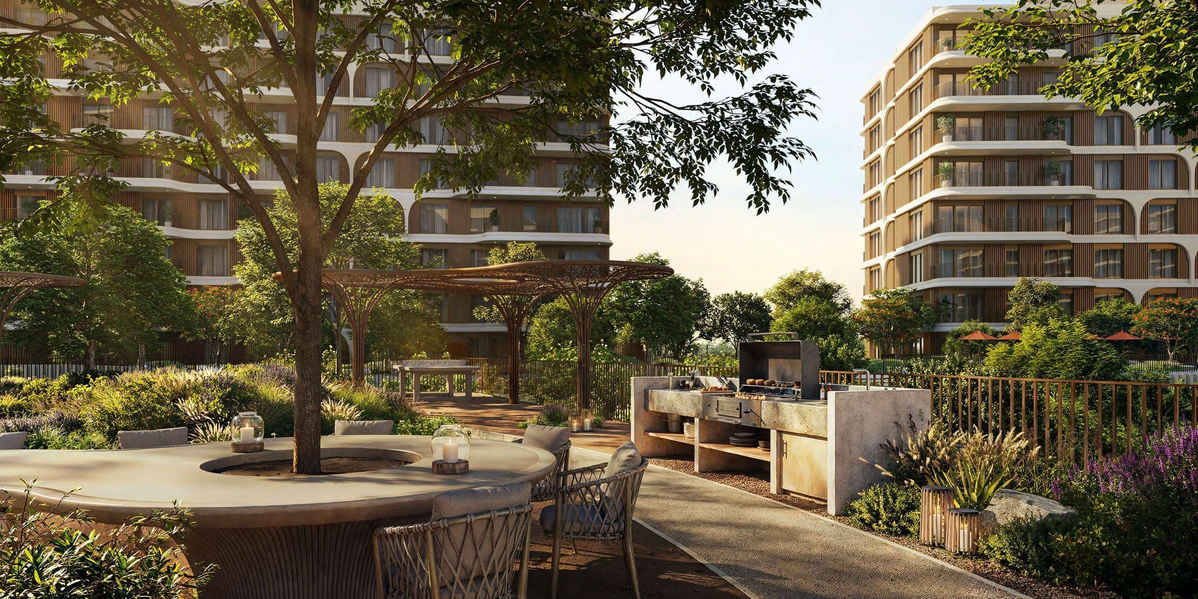 Yas Point — barbecue courtyard